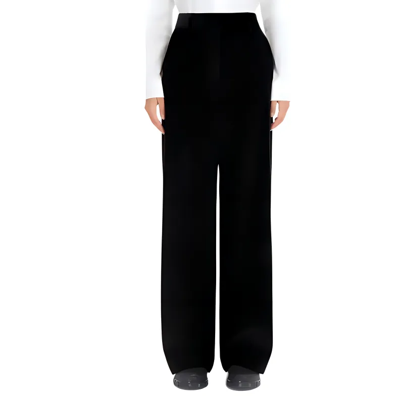WEEKEND MaxMara Wide leg Velvet Trousers-1