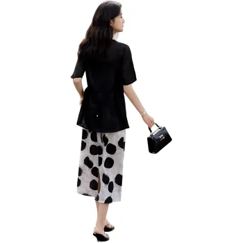 Dme Two Piece Skirt Sets Women's Black