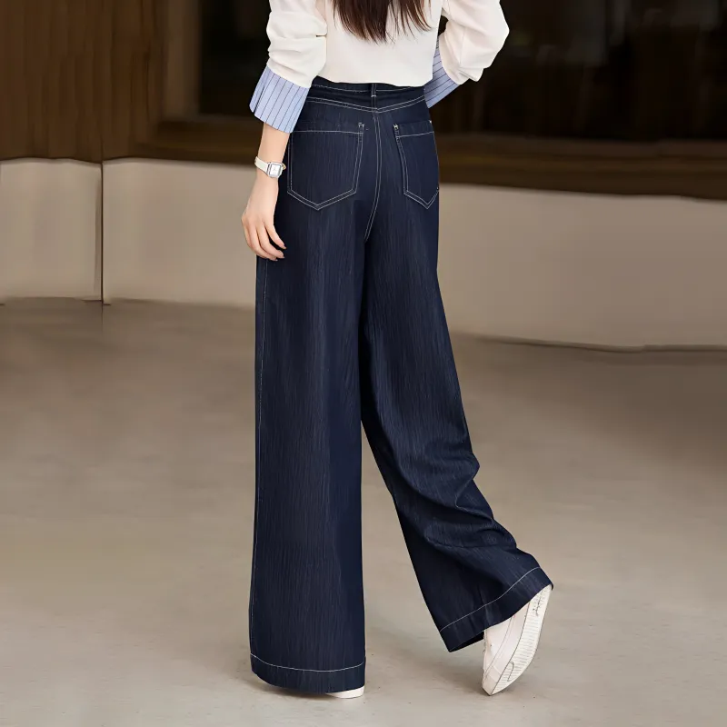 LUYOUYE Jeans Women's Royal Blue-1
