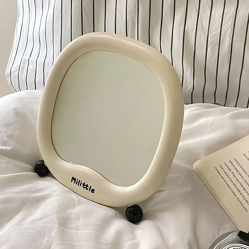 Love Of Wormwood Portable Upright Make Up Mirrors Minimalist Style Desktop Makeup Station-2