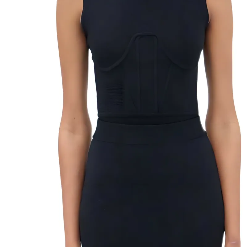 Nensi Dojaka Knitted Corset Bodysuit-3