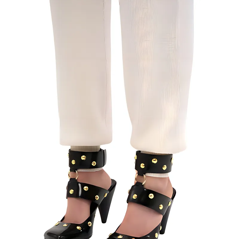 Chloe Knitted Sweatpants Women's White-3