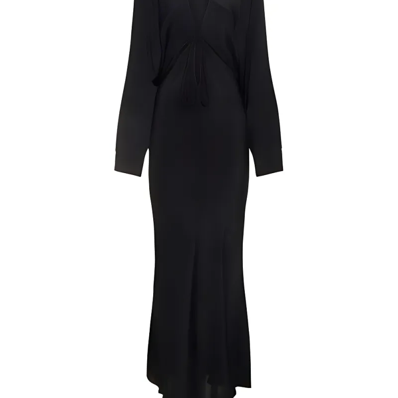 CHRISTOPHER ESBER Long-Sleeved Dresses Women's Black-4