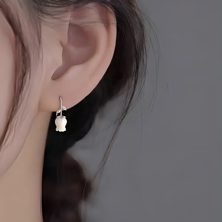 JKEM 925 Sterling Silver Earrings Women's-2