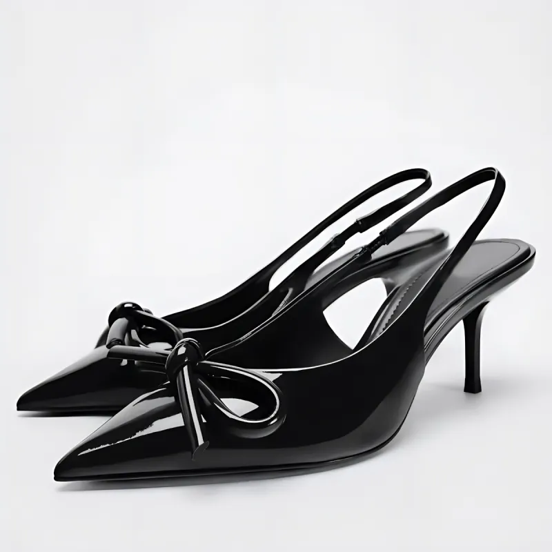Dawei's House High Heels Women's Bowknot Box-8