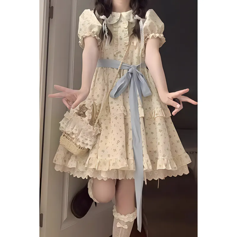 GUOZHEN Short Sleeved Dress Women's-7