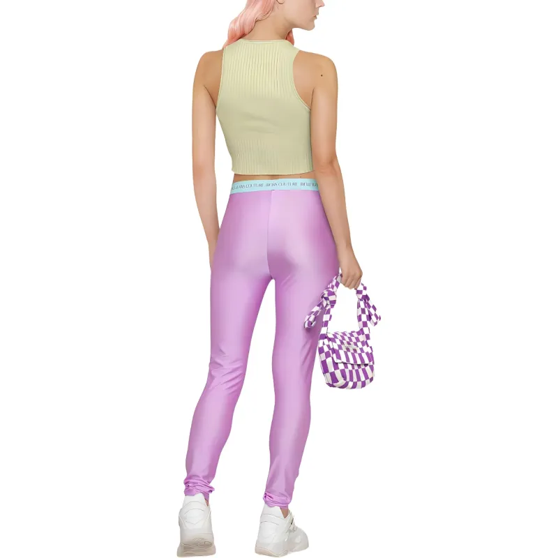 VERSACE JEANS COUTURE Leggings Women's Purple-2