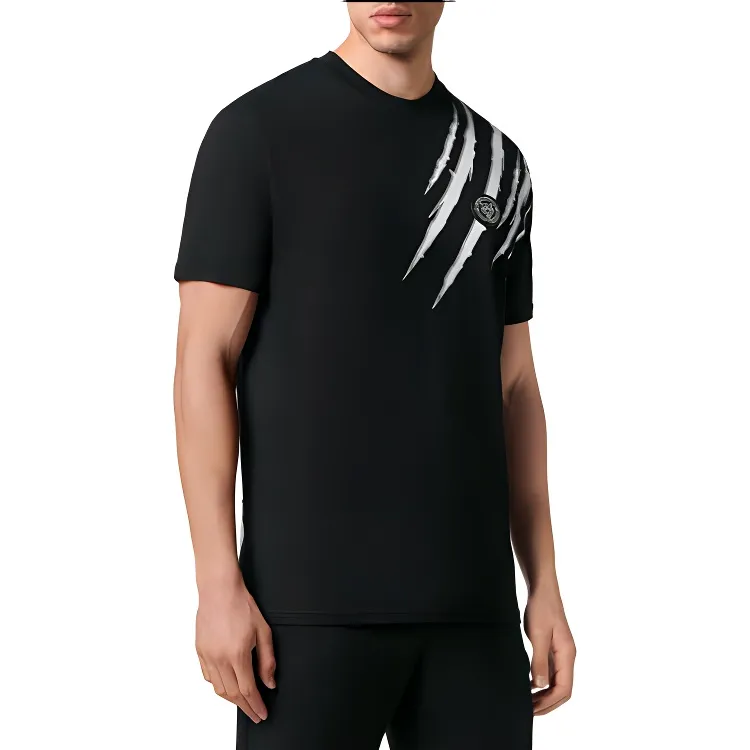 PLEIN SPORT Graphic print Short sleeved T shirt-3