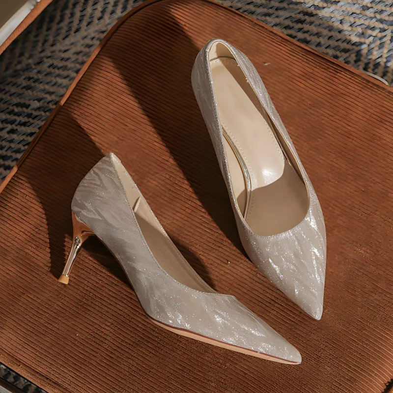 MADALLO High Heels Women's Silver/Champagne-7