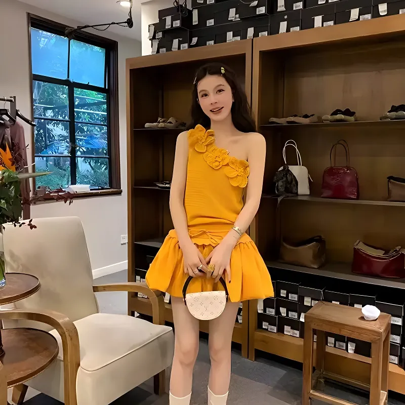 HAPG Two Piece Skirt Sets Women's-7
