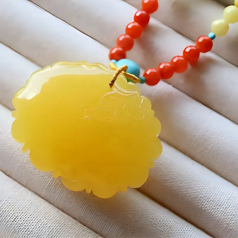 Xifeng Building Beeswax Necklaces Unisex-3