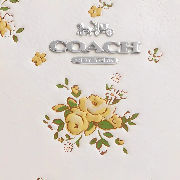 COACH Jamie Litchi Grain Leather Camera Bag, Shoulder Bag Mini Women's Yellow & White-3