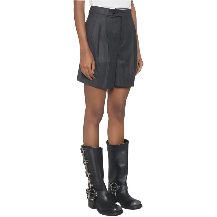 CELINE Men's Shorts In Cashmere And Wool Flannel-4
