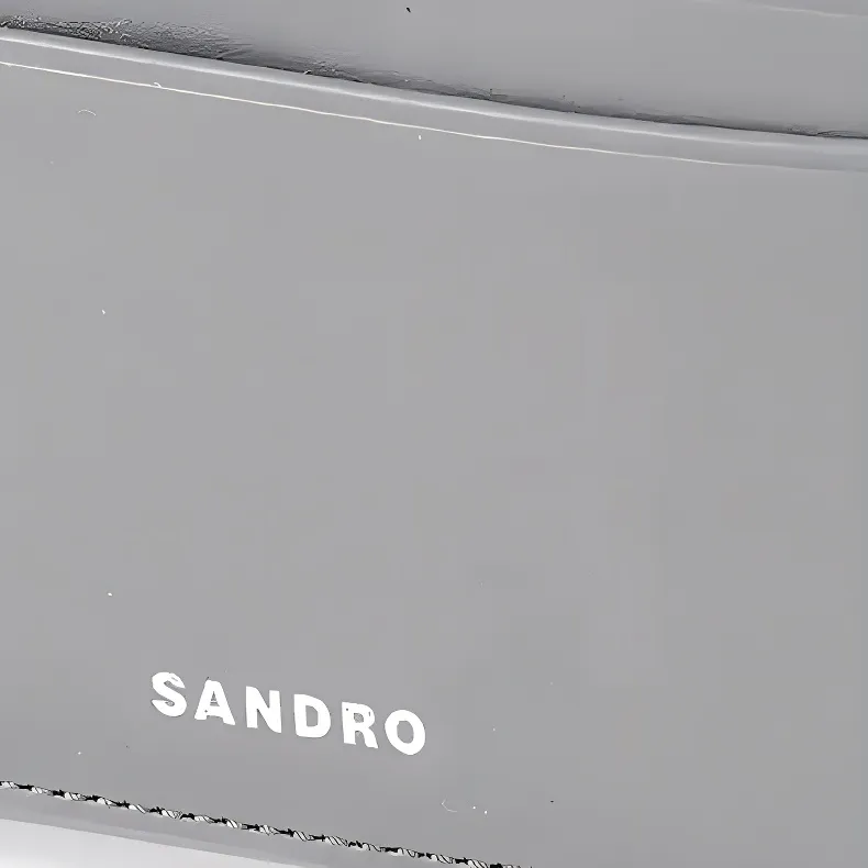 Sandro Cow Leather Card Holder Men's Medium Gray-3
