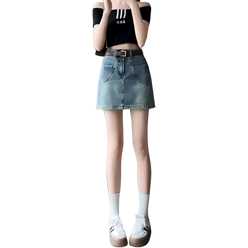 The New Age Family Denim Short Skirts Women's-3