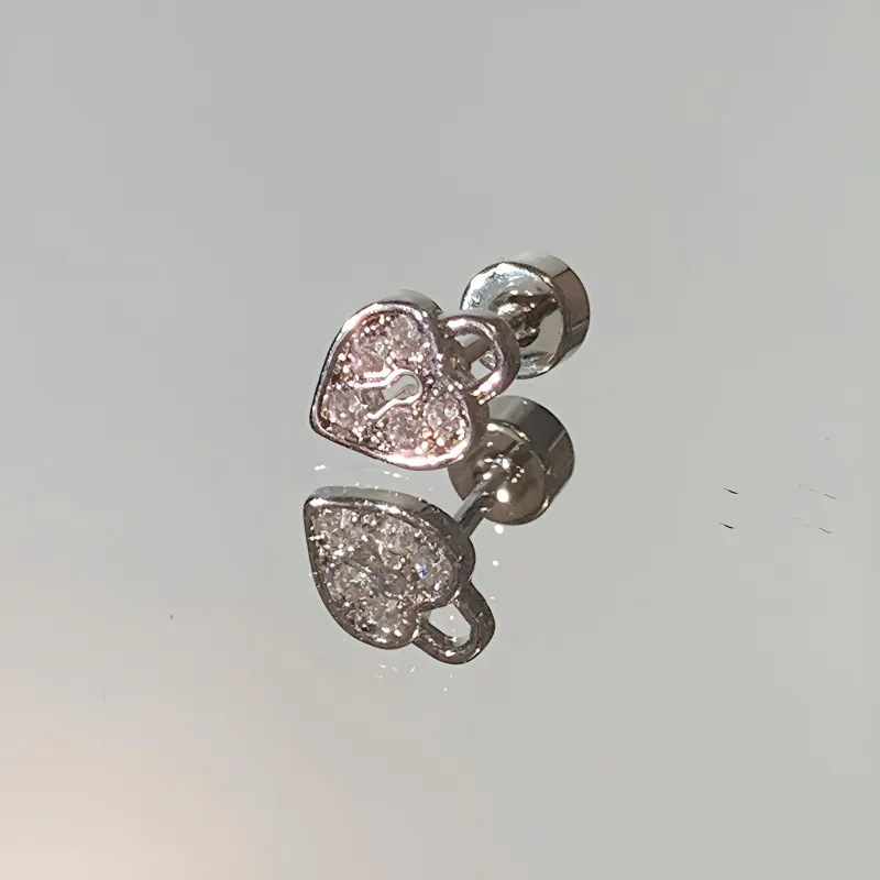 KwOnline Titanium Steel Stud Earrings Women's-7