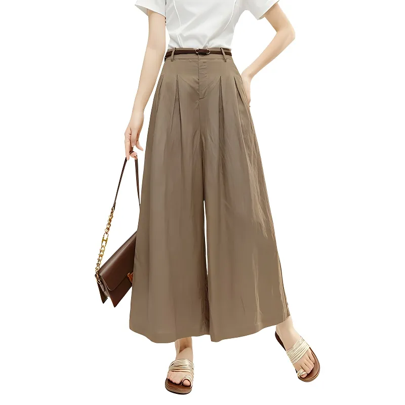 Late White Casual Pants Women's-2