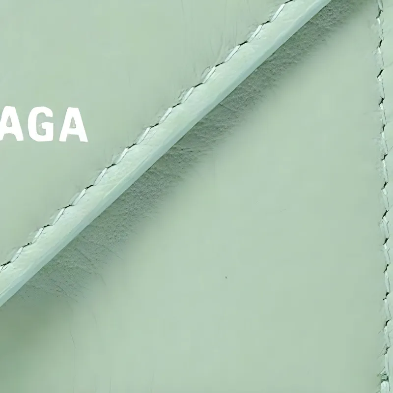 Balenciaga Leather Wallet Women's Mint Green-2