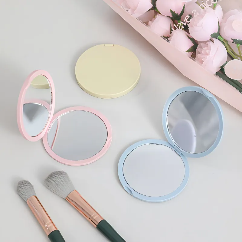 Love Of Wormwood Round Small Size Foldable Mirror Flap Bag For Easy Carrying-2