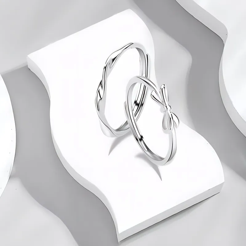 COPI Glass Cat Eye Rings Unisex-2