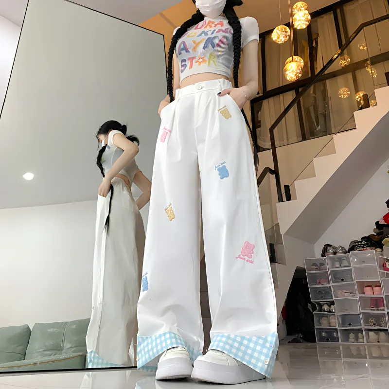 KKX Casual Pants Women's White-2