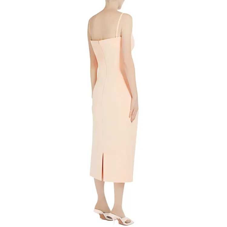 SportMa Adito Collection Origami Dress Sleeveless Dress Women's Pink-2
