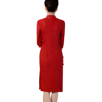 ENEESSI Spring Summer Release Cheongsam Skirt Women's Red