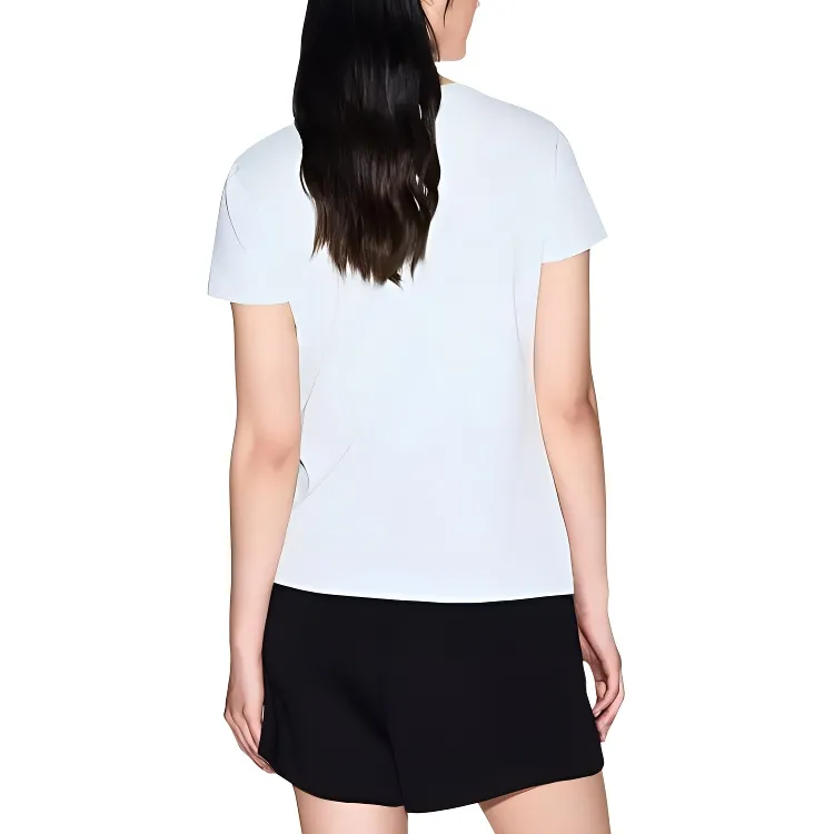 ARMANI EXCHANGEAE Regular T Shirt Women's Light Blue-2