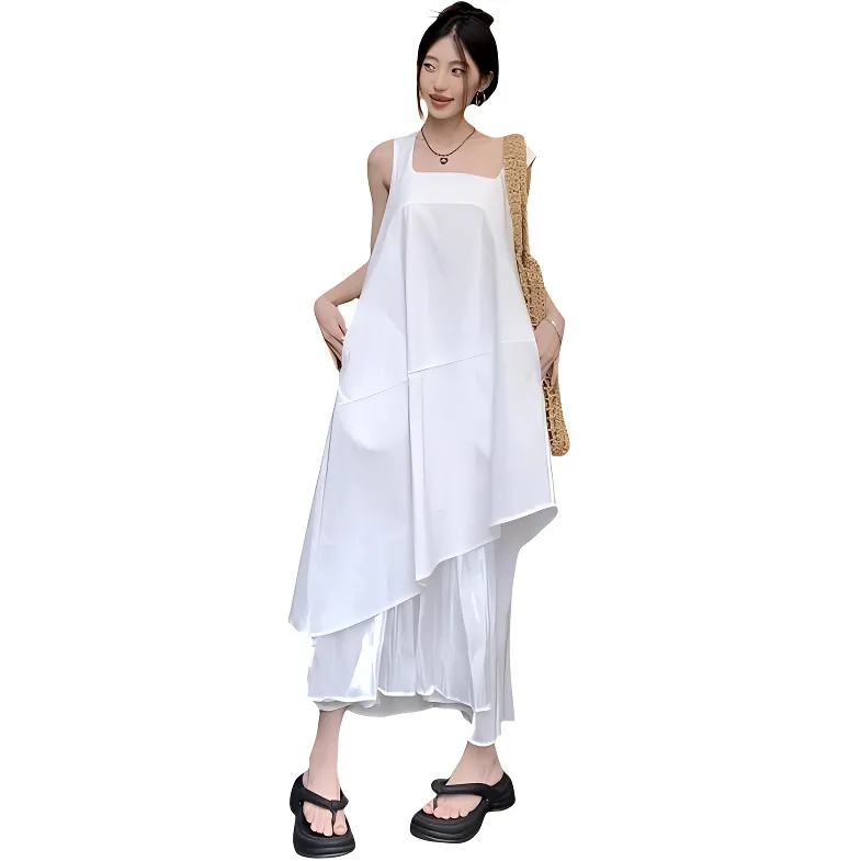 KAISER Slip Dresses Women's White-5