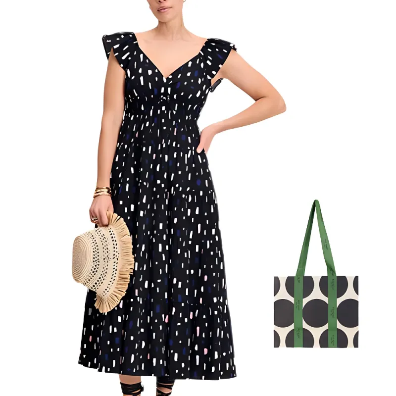 Kate Spade Mainline Collection SS25 Sleeveless Dress Women's Black-6