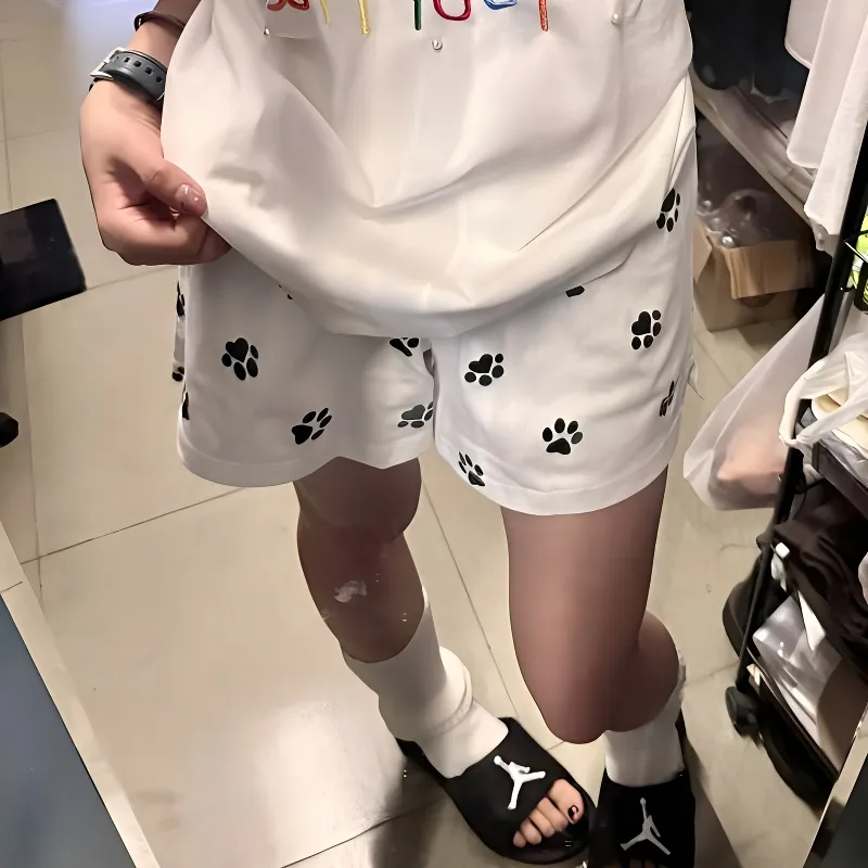 GOSO Casual Shorts Women's White-1
