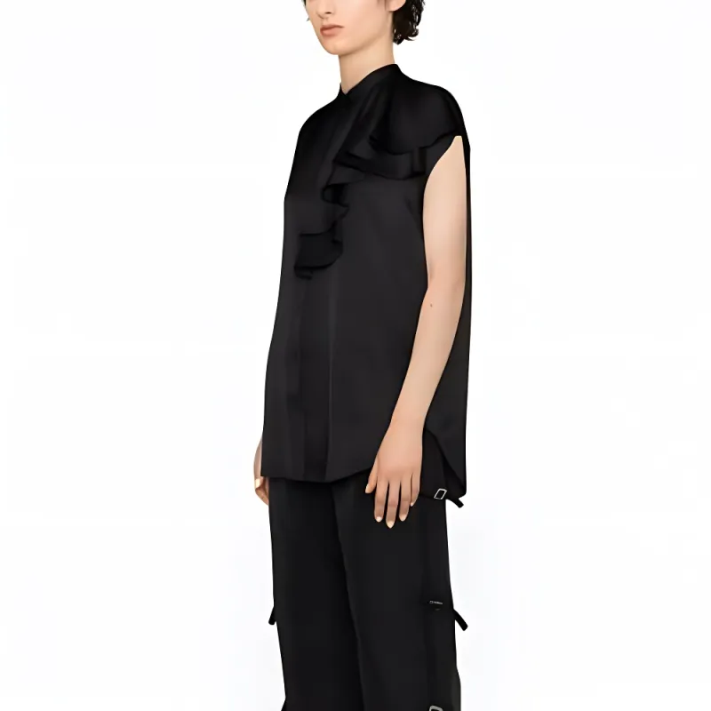 Alexander McQueen Button-Up Sleeveless Shirt-3