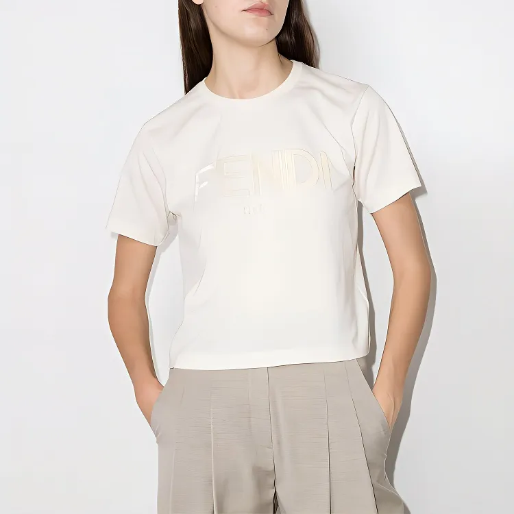 FENDI Crop Tops Women's White-1