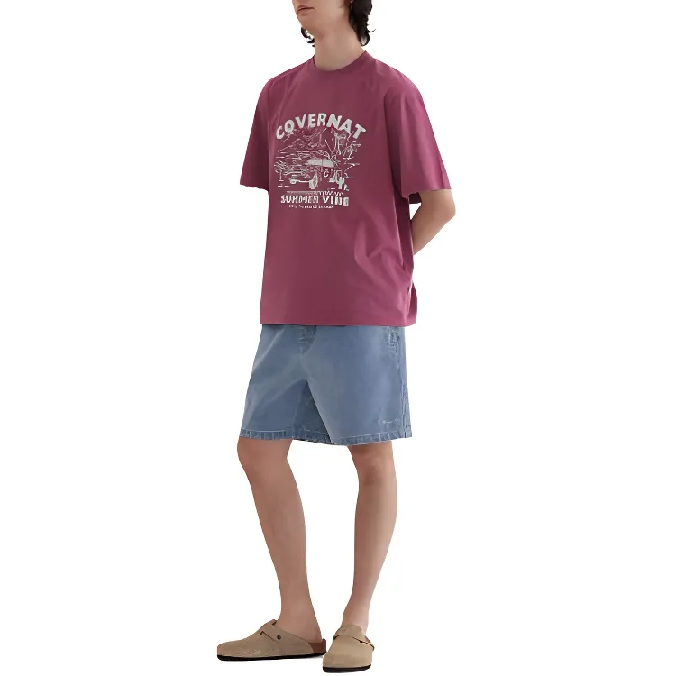 COVERNAT T Shirts Unisex Magenta-2