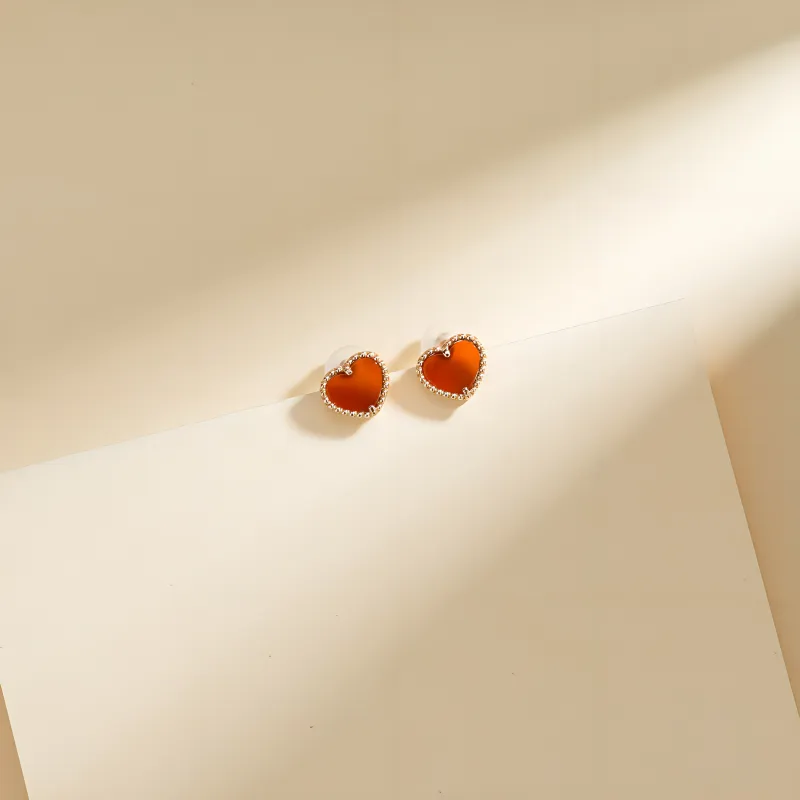 GRACE GIRL Agate Stud Earrings Women's-1