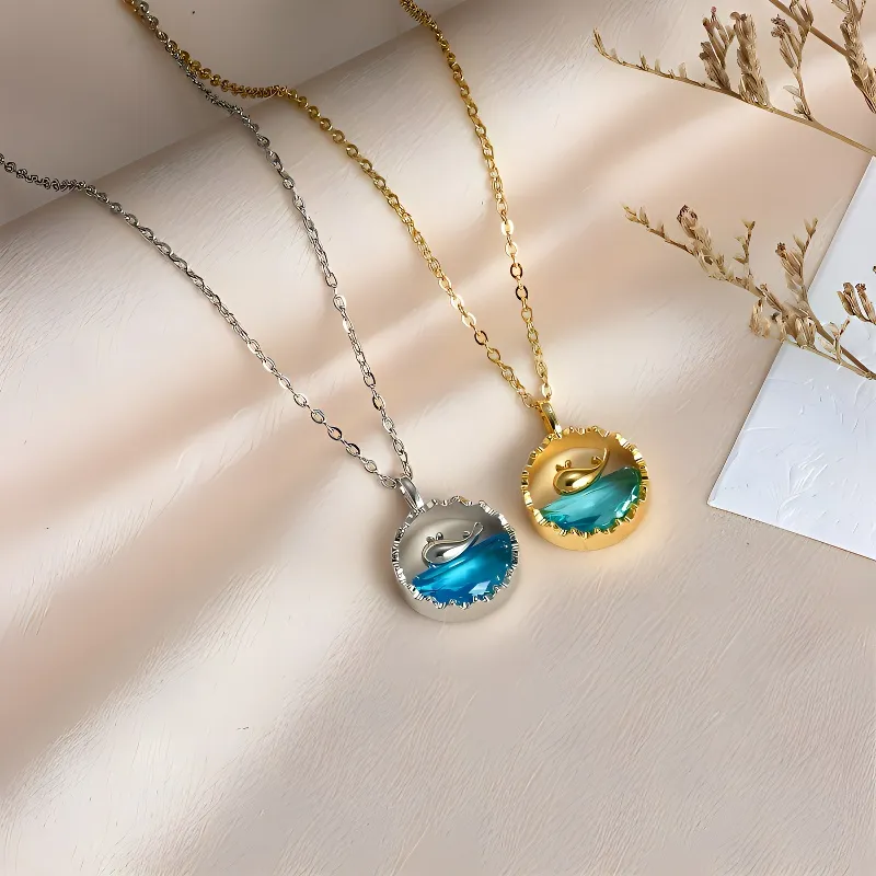 ALI THE FOX Titanium Steel Necklaces Women's-4