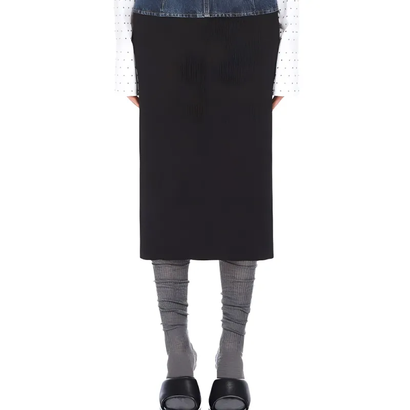 SportMa Edam Collection Denim Long Skirt Women's Midnight Blue-3