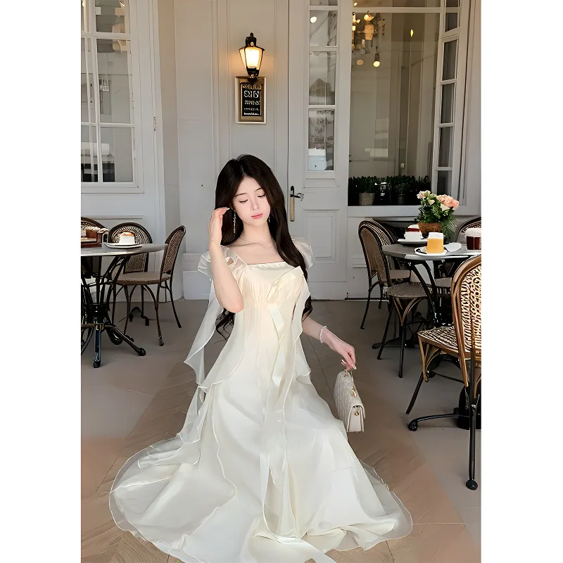 Flowers In Water Slip Dress Women's-8