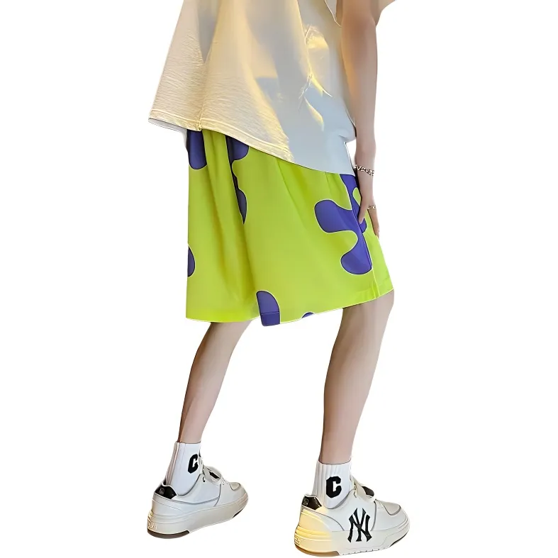 SZSX Casual Shorts Unisex Green-1