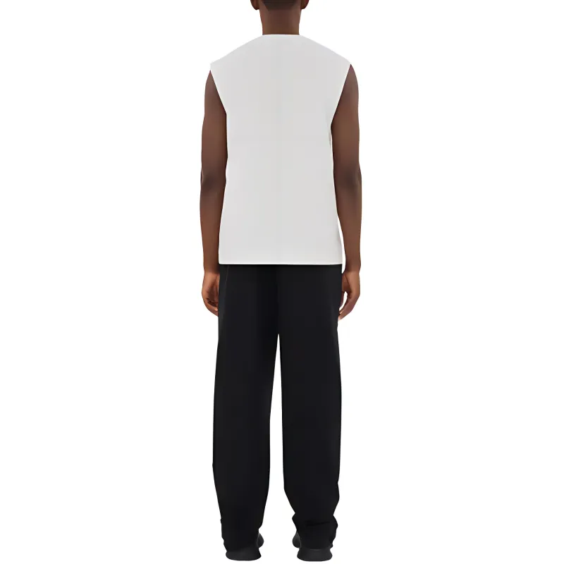 Burberry Tank Tops Men White-4