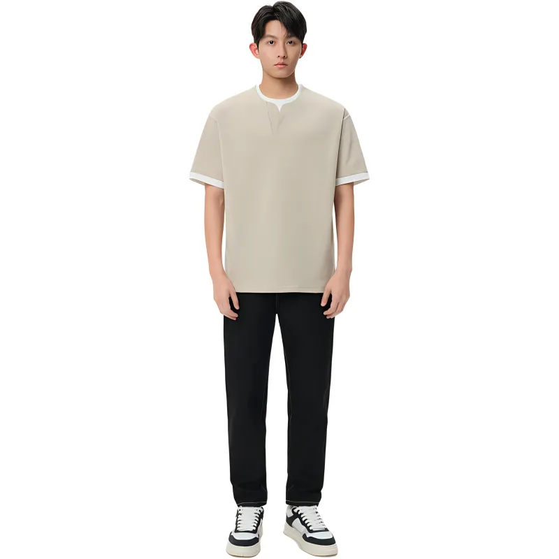 WOOG2005 T Shirts Unisex Apricot-2