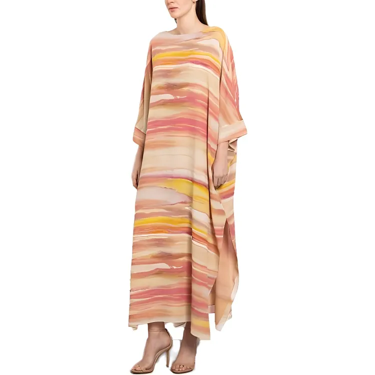 Loro Piana SS23 Long Sleeved Dress Women's Multicolor-3