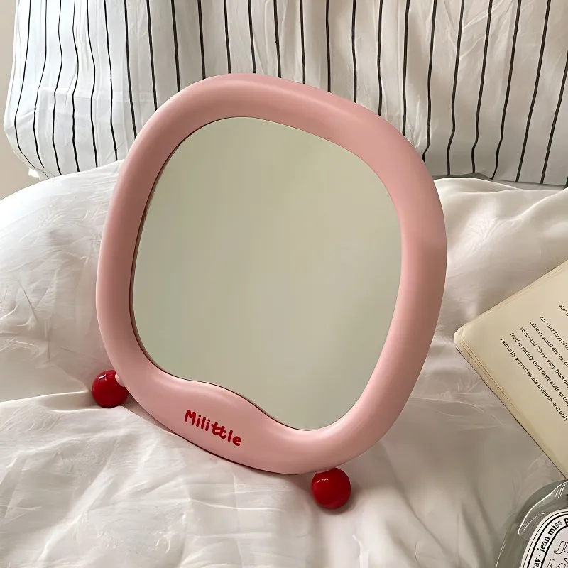 Love Of Wormwood Portable Upright Make Up Mirrors Minimalist Style Desktop Makeup Station-5
