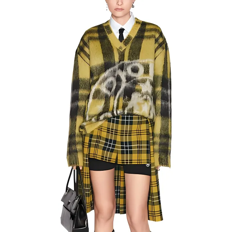 DIOR Quarterly New Products Casual Shorts Women's Yellow-3