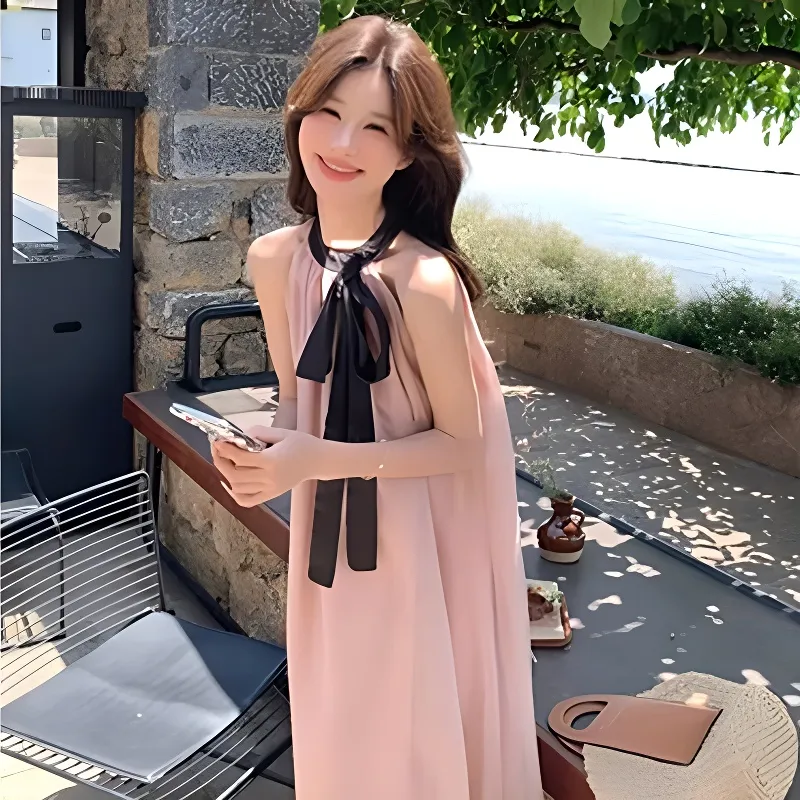 BDGU Sleeveless Dresses Women's Pink-2
