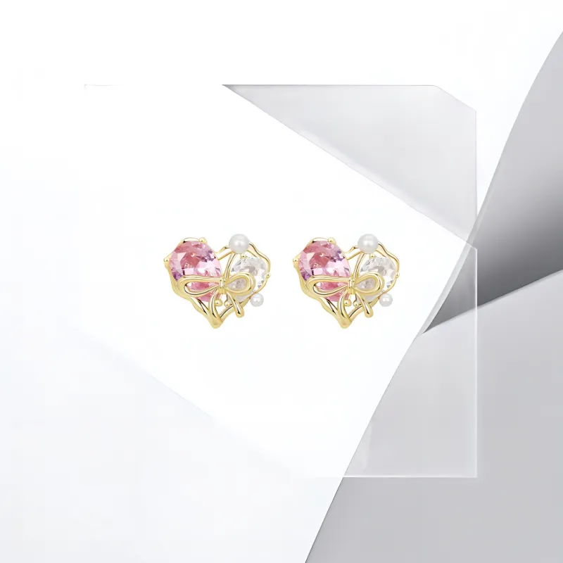 Universe Search S925 Silver Stud Earrings Women's-6