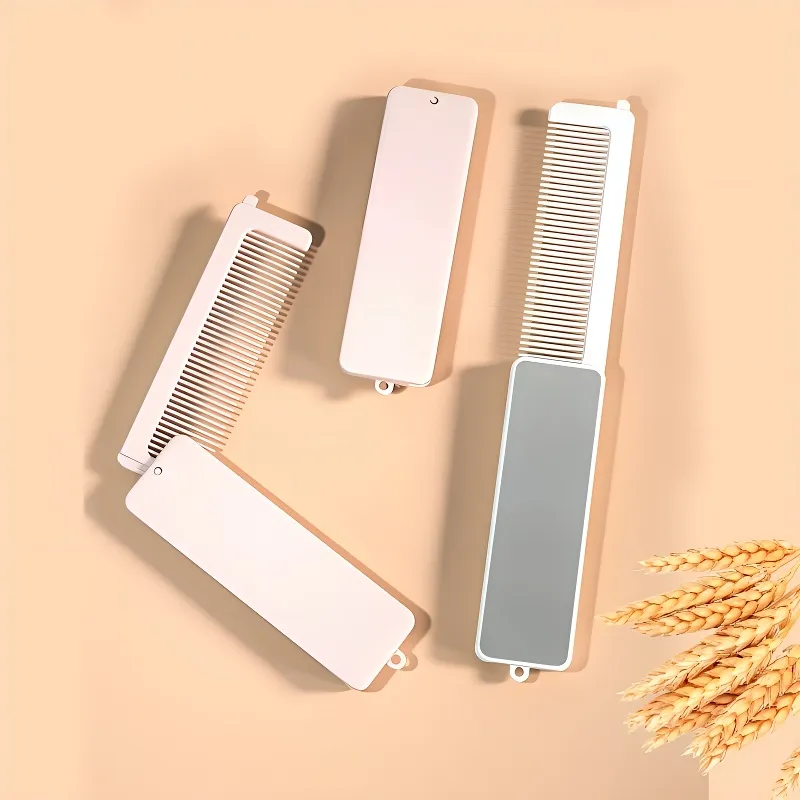 Love Of Wormwood Portable Mini Mirror Pocket Mini Mirror Comb Makeup Comb And Touch Up Brush-3
