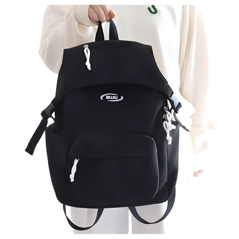 ZOGA Nylon Backpack Unisex Black/White/Red/Blue-6