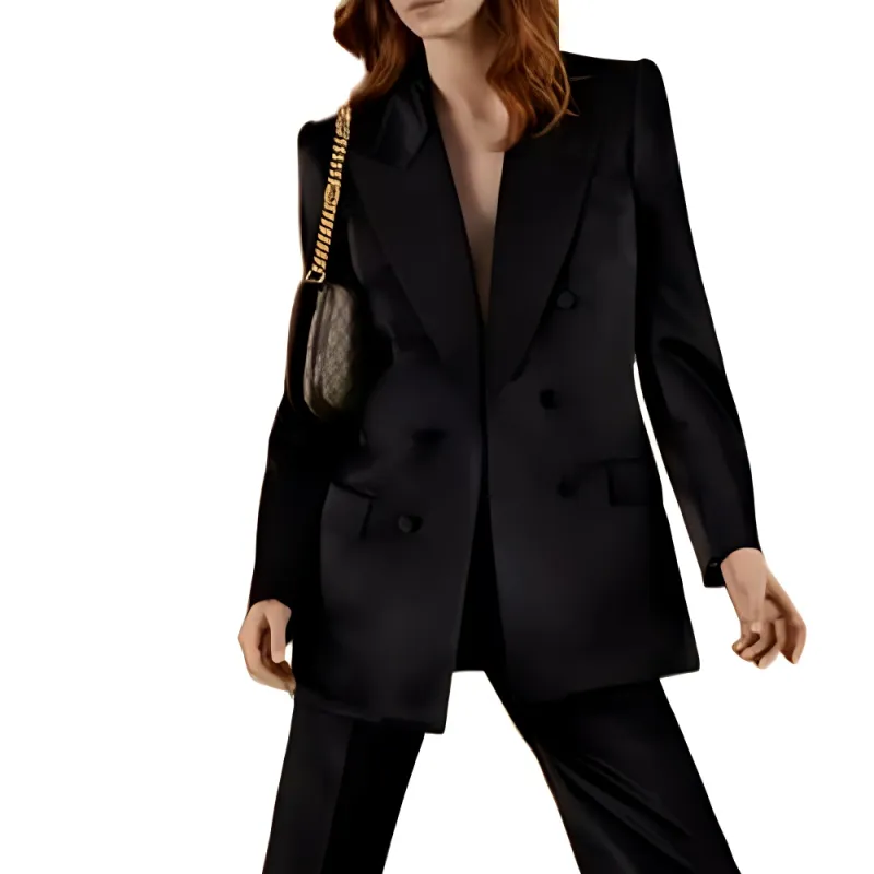 GUCCI Satin finish Double breasted Blazer-2
