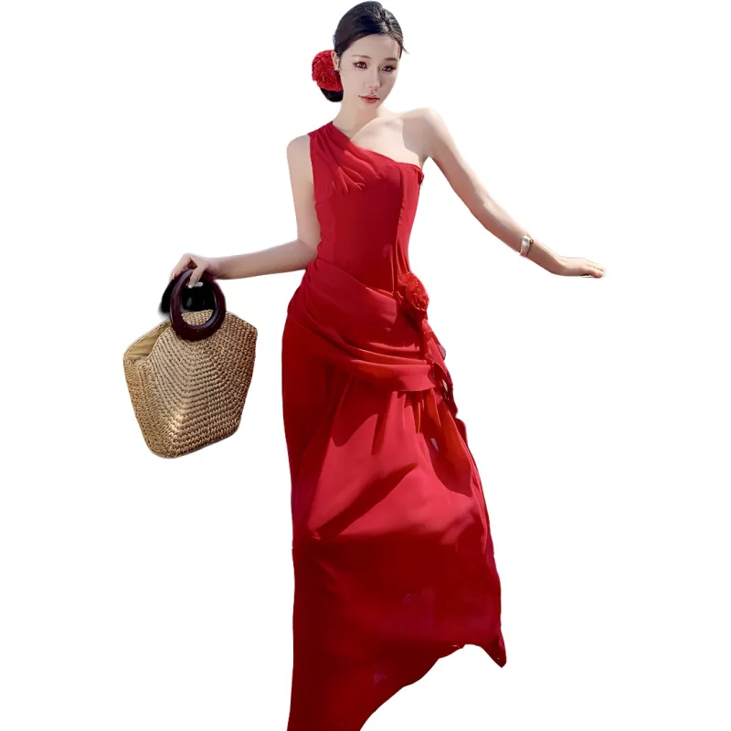 XIANSINIAO Sleeveless Dress Women's-2